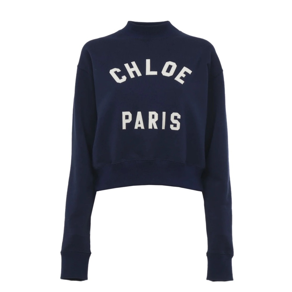 ✨ CHLOE navy logo sweatshirt $1,190 - Picture 2 of 5